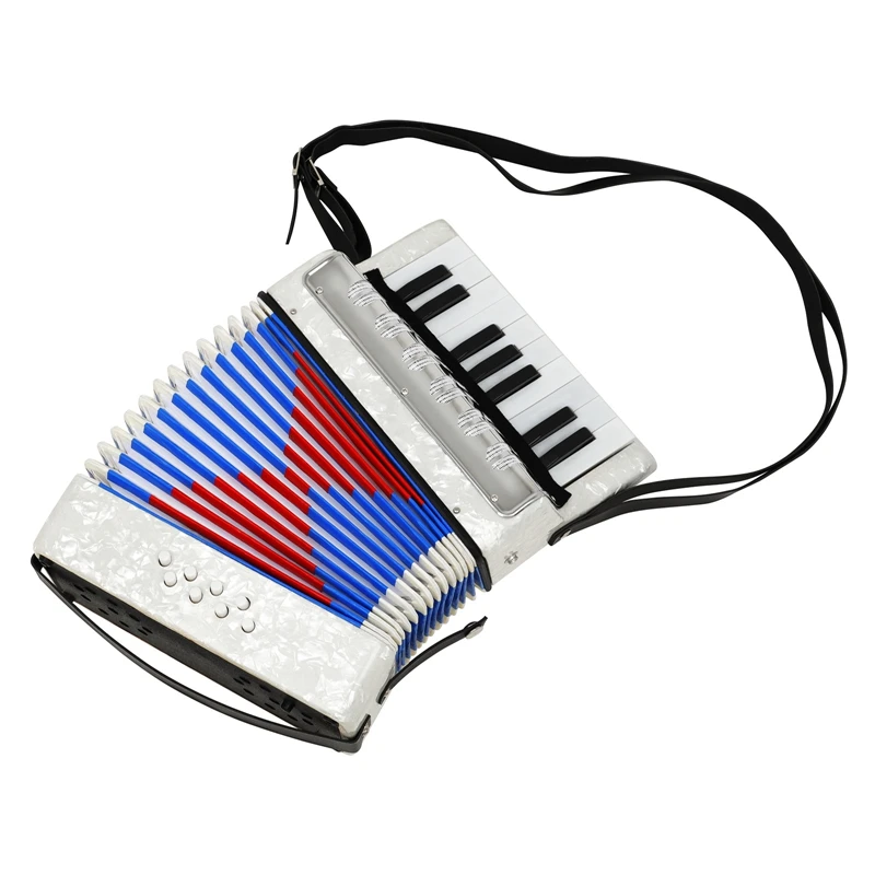 

Professional 17 Key Mini Accordion Educational Musical Instrument Toy Cadence Band for Kids Children Adults Gift