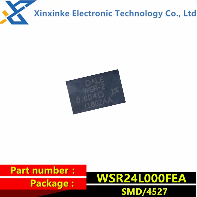 

WSR24L000FEA WSR-2 0.004R 2W 1% DALE 4527 4mR 300PPM Current sensing resistor - SMD 2watts .004ohms New original genuine