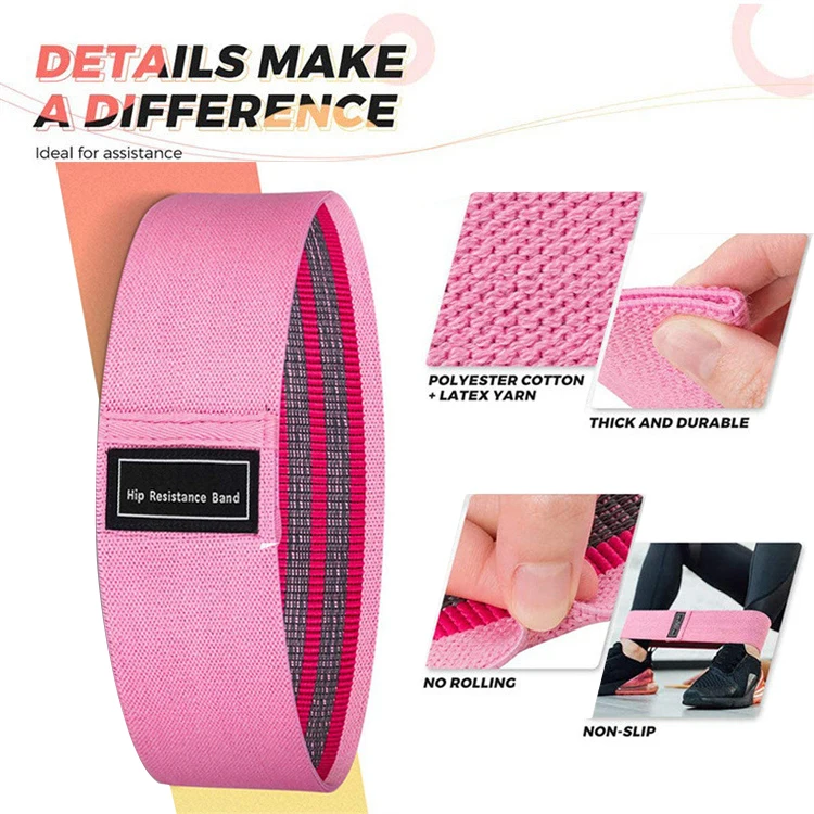 

Resistance Bands Fitness Booty Bands Hip Circle Fabric Fitness Rubber Expander Elastic Band Home Workout Exercise Bodybuilding