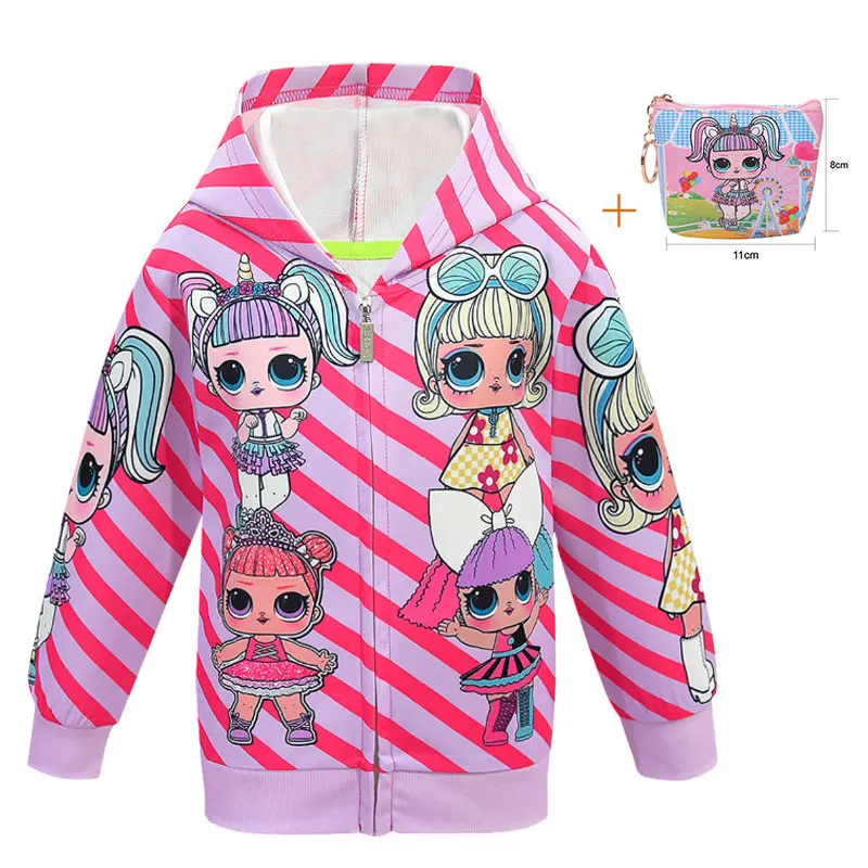 Новый сюрприз большой глаз кукла молния куртка Кукла мультфильм полосатый жакет