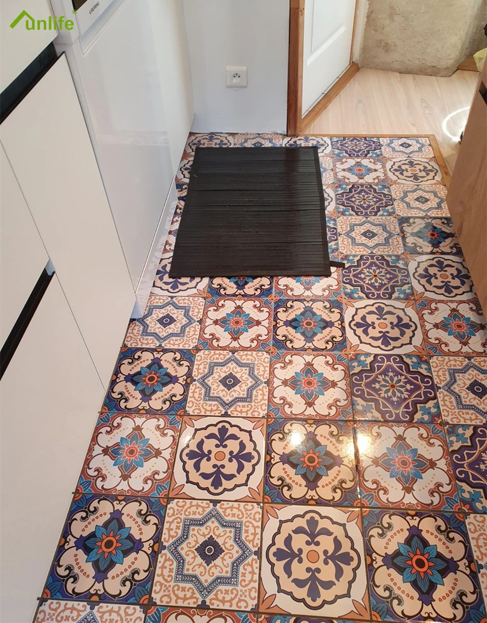 

Funlife Moroccan Tile Stickers For Kitchen Backsplash,Peel and Stick Bathroom Tile Decor Waterproof Wall Sticker Furniture Decal