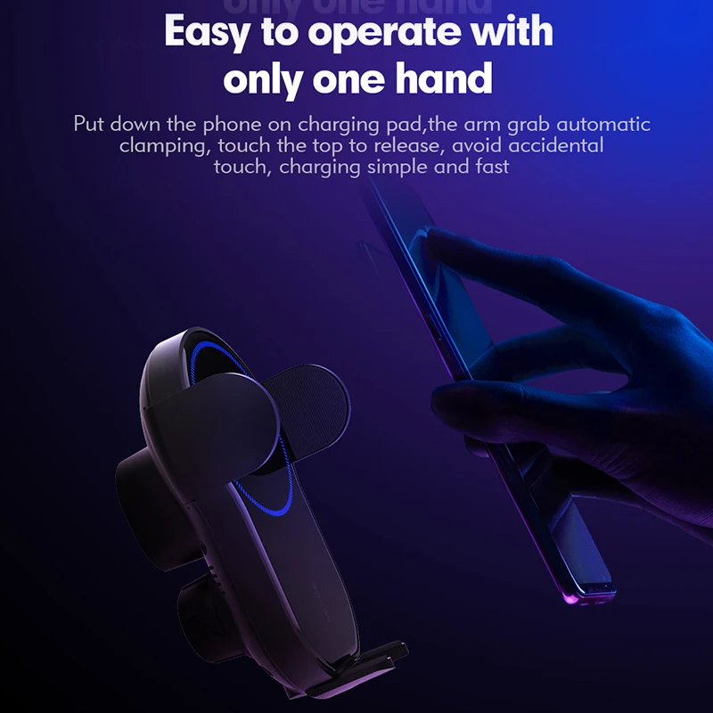 qi wireless car charger for iphone 12 11 xs max samsung s10 s9 s8 quick wireless charging charger car mount mobile phone holder free global shipping