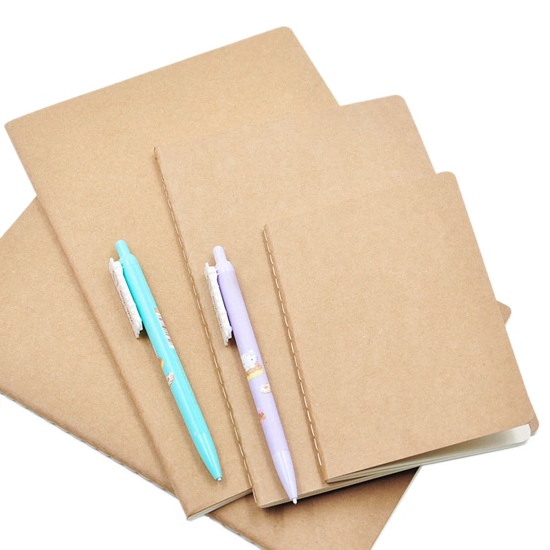 Блокнот из воловьей бумаги 1 шт. винтажная Мягкая тетрадь с обложкой крафтовой