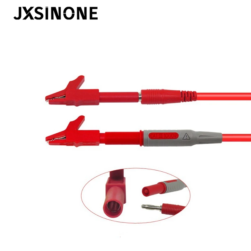 JXSINONE P2007 10 шт. 56 мм зажим типа крокодил с разъемом 4 для бананового штекера