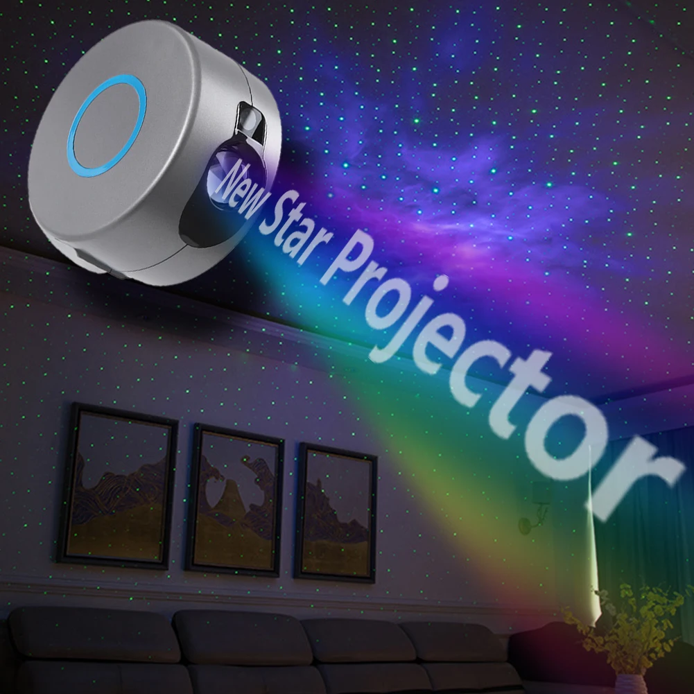 

Rechargeable Starry Sky Projection Light with Remote for Kids Adults Bedroom Dec Christmas Gift Bluetooth Speaker Projector