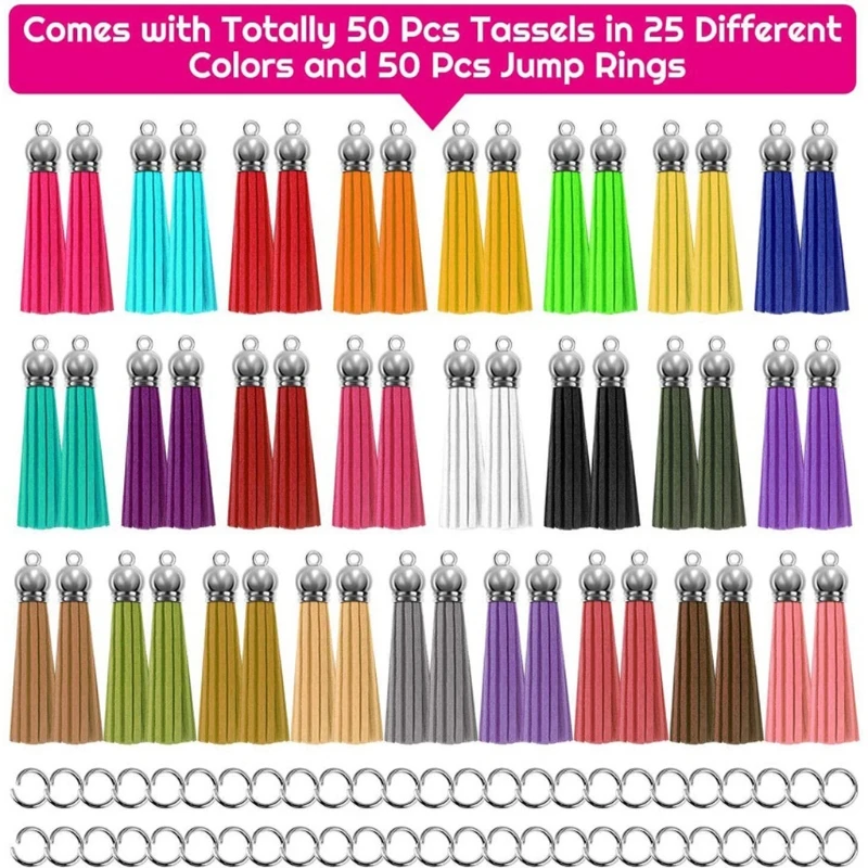 

55 мм бархат кисточкой Подвески Ювелирные изделия волокна с бахромой из PU искусственной замши с кисточками для брелоки ремешки аксессуары «...