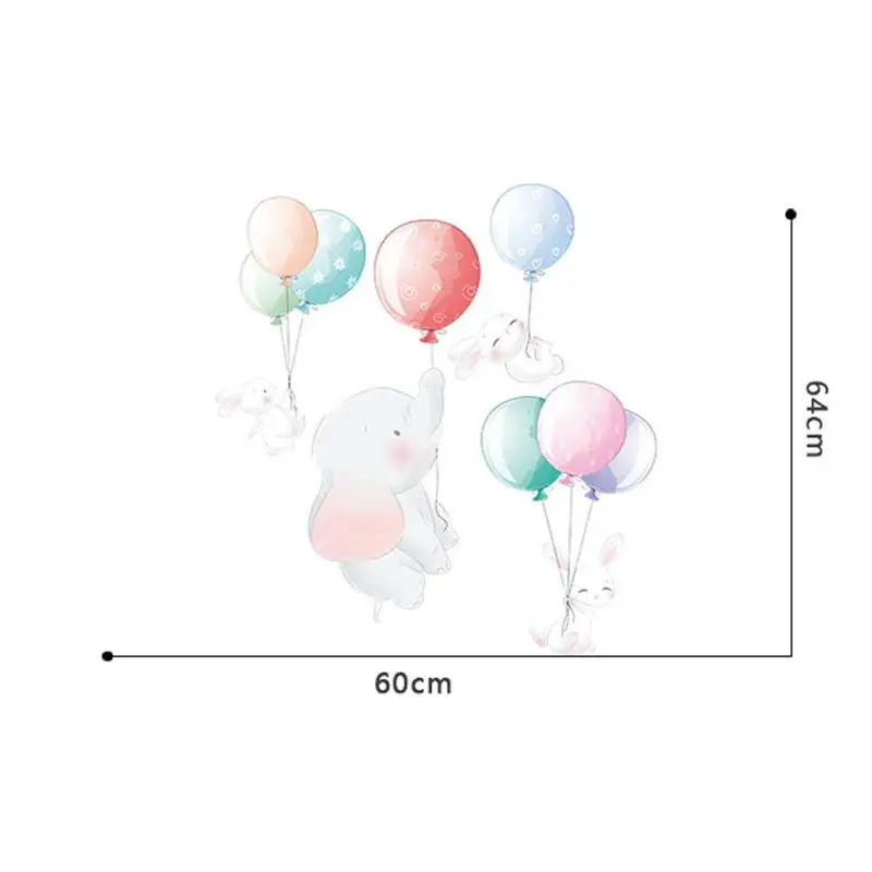 Наклейка на стену воздушный шар слон детский кролик украшение сделай сам