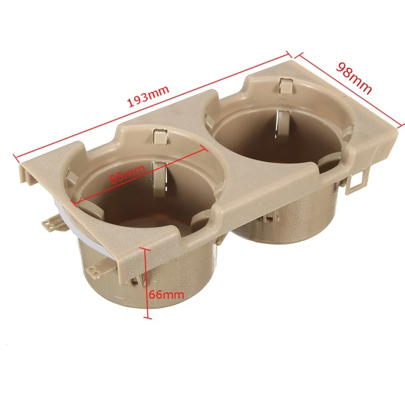 

2 Pcs Car Accessories: 1 Pcs Center Decoration Frame & 1 Pcs Car Center Console Water Cup Holder Beverage Bottle Holder