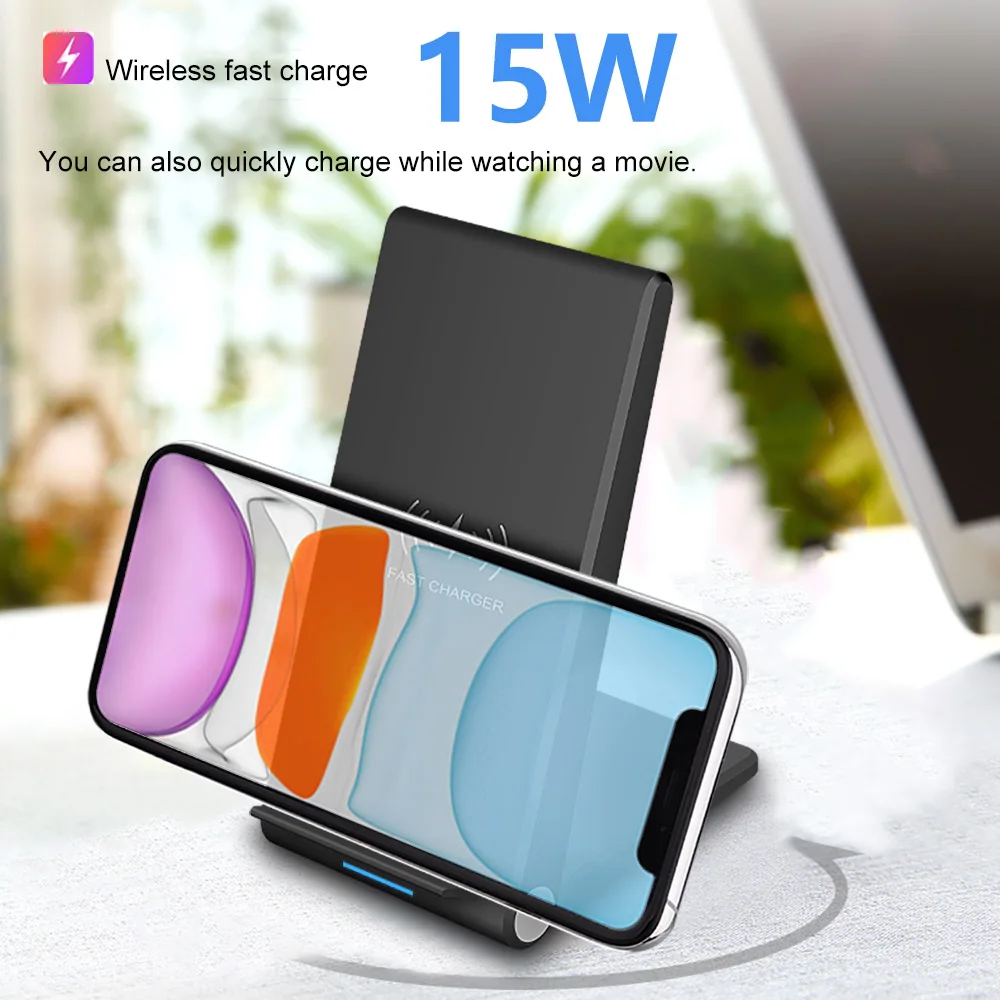 Беспроводное зарядное устройство FDGAO 15 Вт Qi для Samsung S9 S10 iPhone 11 Pro X XS Max XR 8 Huawei Mate 30 P30