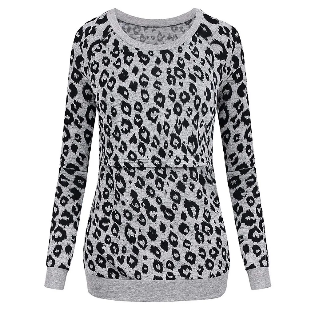 vetement femme, женские топы для беременных и блузки, одежда для кормящих мам с длинными рукавами, топ, футболка, блузка
