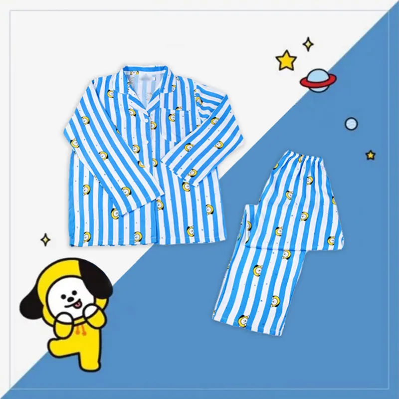 BANGTAN BOYS Pajamas Set Long Pants 、Unisex Short Pants Top+Pants 2pc PJS