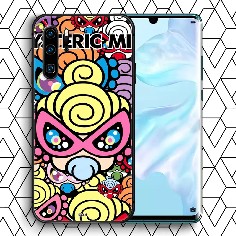 

Cute Hystericmini Brand Phone Case For Huawei P Mate 10 20 30 40 Lite Pro smart Z 2019 nova 5t black Waterproof Soft Back Tpu