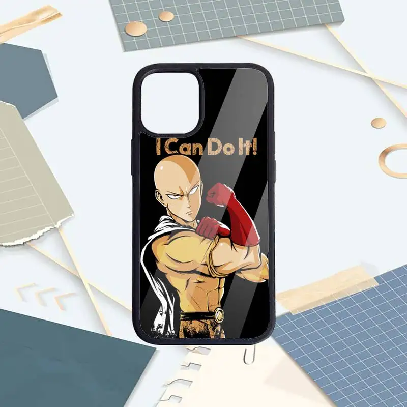 

Anime One Punch Man Phone Case PC for iPhone 11 12 pro XS MAX 8 7 6 6S Plus X 5S SE 2020 XR