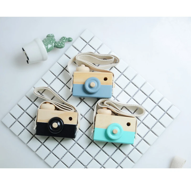 Детская симпатичная деревянная камера детская подвесная реквизит для