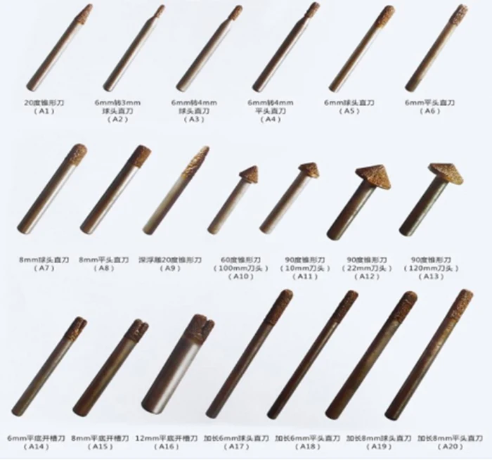 JIALING 1 шт. алмазные фрезы с ЧПУ для гранитного мрамора бетонного фрезерного станка