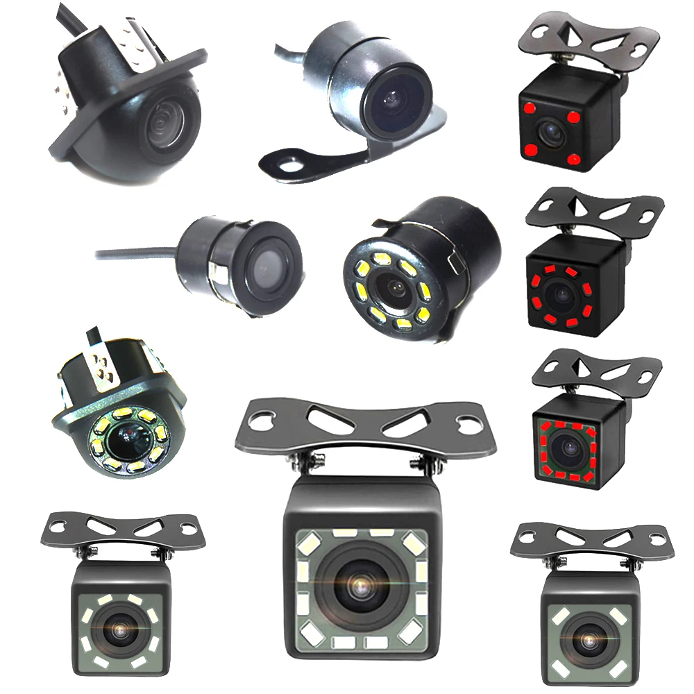 

Universal Backup Car Rear View Camera 12 IR LED Night Vision Reversing Auto Parking Monitor CCD Waterproof Wide Degree HD Video