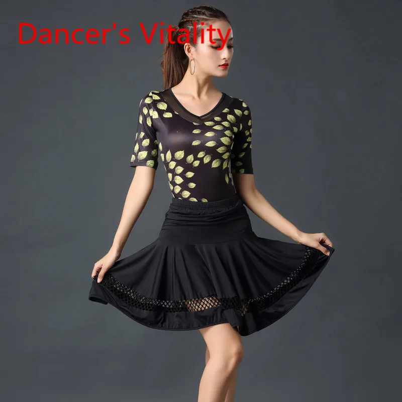 

National Standard Ballroom Dance Costume New Female Adult Latin Dance Fashion Suit Competition/performance Clothing