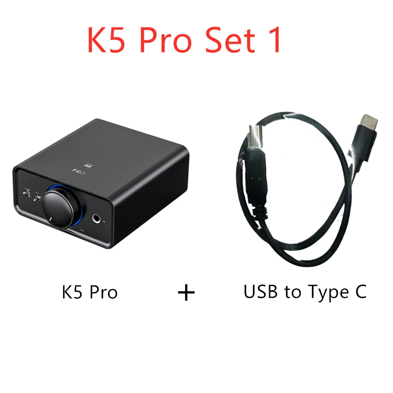 K5Pro Set 1 FiiO K5 Pro AK4493EQ | 768 K/32 бит и DSD декодирование Deskstop ЦАП и усилитель для дома и компьютера - Цвет: K5Pro Set 1