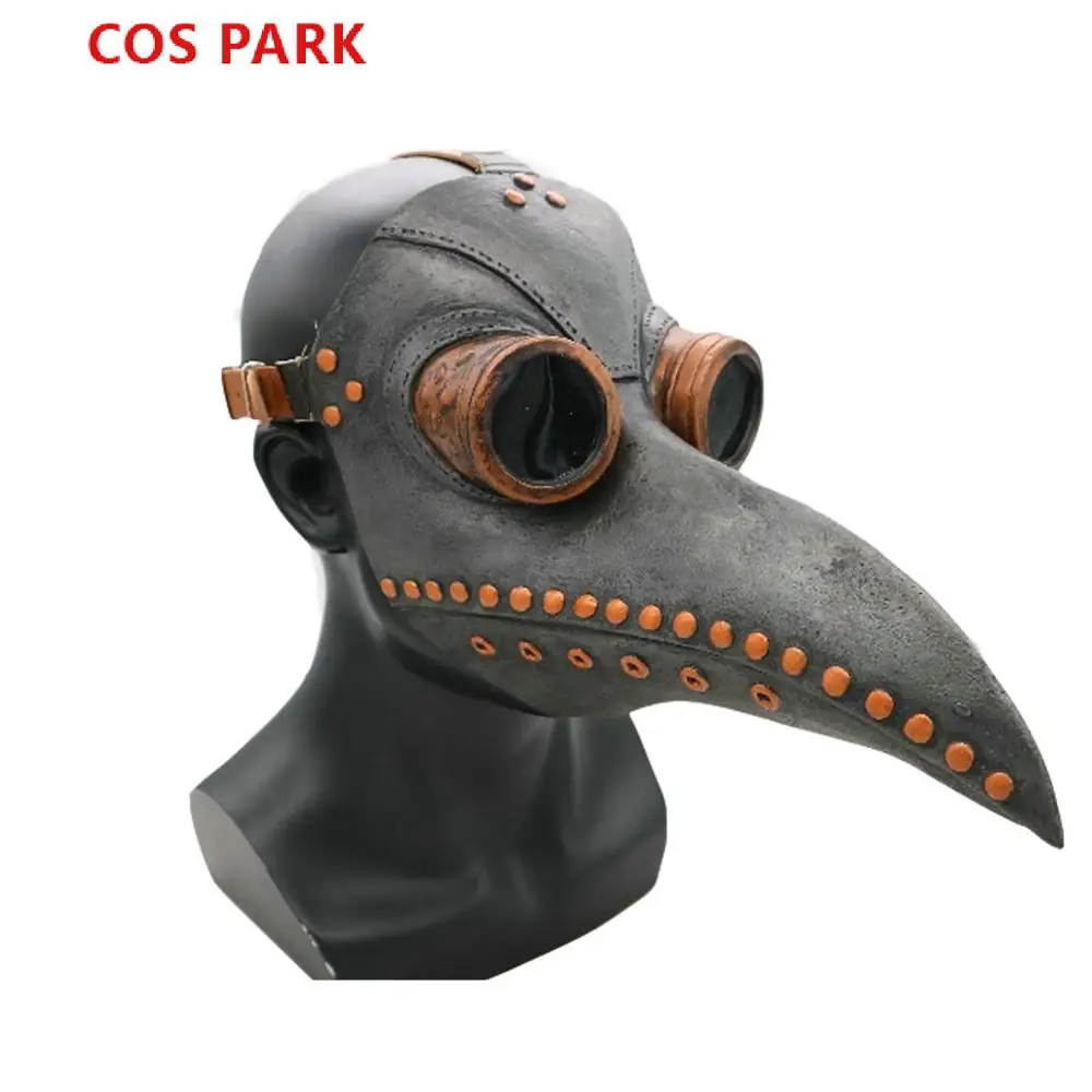 

Маска Чумного доктора стимпанк Хэллоуин латексный головной убор клюв птица длинный нос Косплей вечевечерние реквизит маска вороны