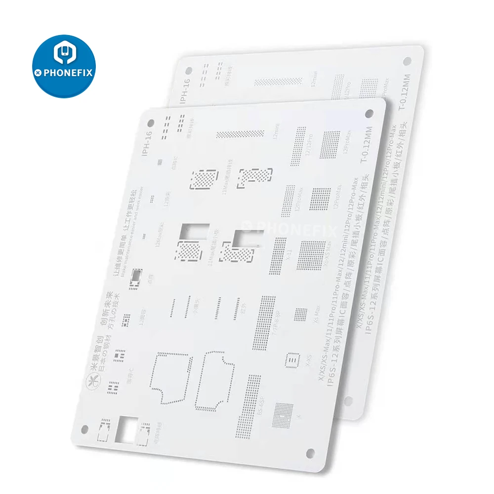 MJ iPH-6 BGA трафарет с квадратным отверстием для iPhone 6S-12 точечный