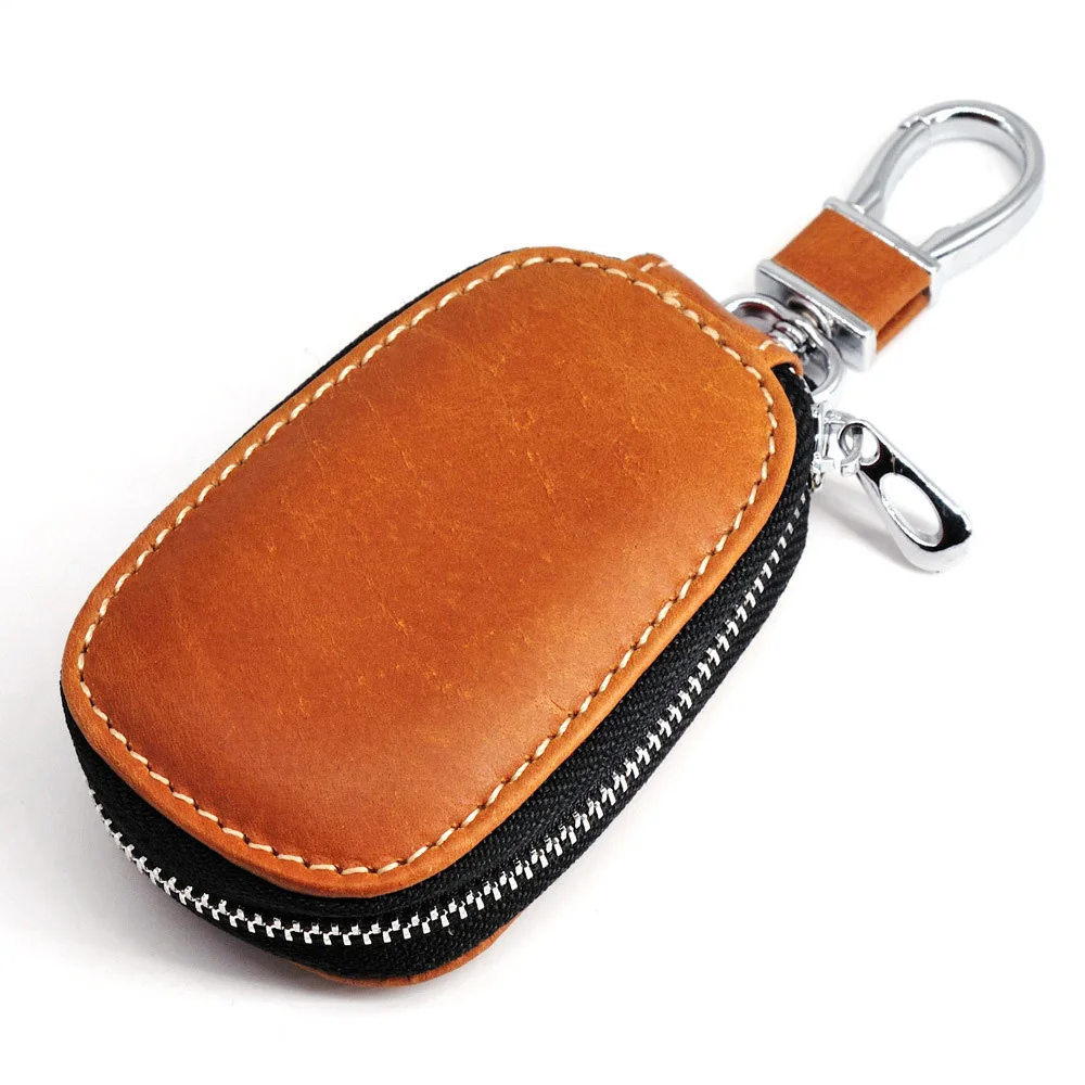 Car Key B2 Чехол из натуральной кожи с u-дисковым держателем, u-образный кожаный чехол для автомобильного ключа - Цвет: Car Key B2
