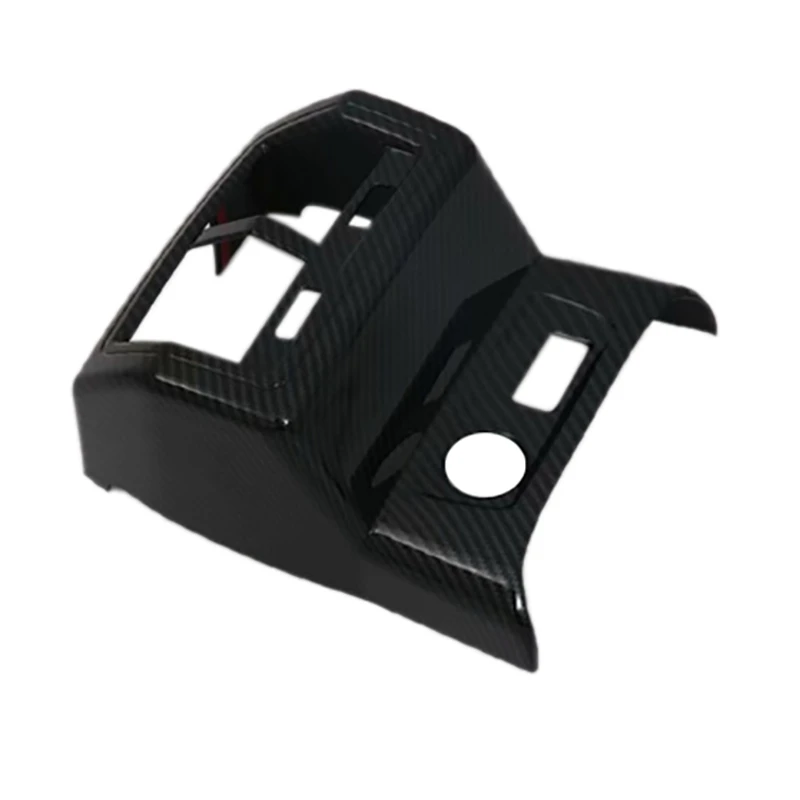 

Для Q3 2019 2020 2021 Автомобильный задний подлокотник Крышка вентиляционного отверстия кондиционера отделка из углеродного волокна ABS декоратив...