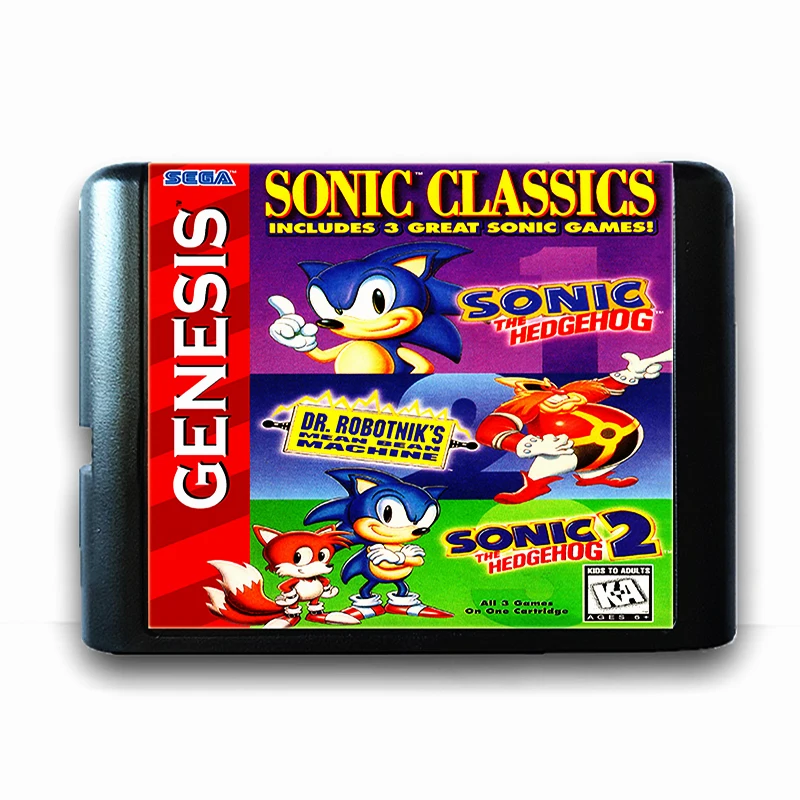 Звуковая классика для 16 бит Sega MD игровая карта Mega Drive Genesis US PAL версия видео