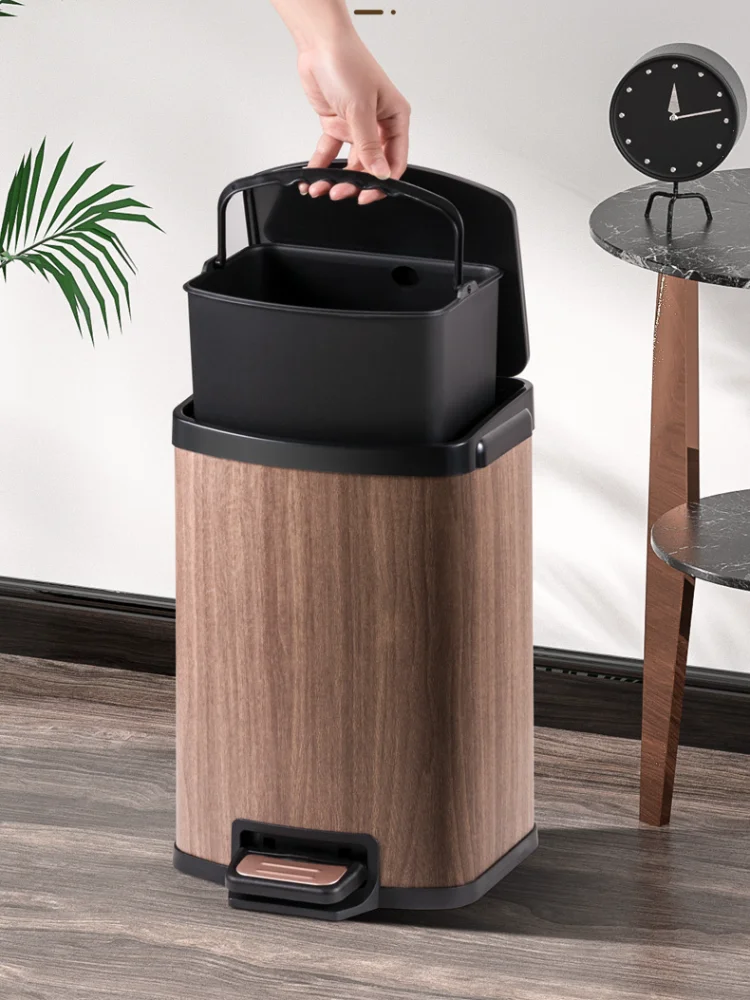

Nordic Bedroom Trash Can With Cover Creative Fashion Trash Can Toilet Bathroom Cubo De Basura Garbage Recycling Bins EB5TC