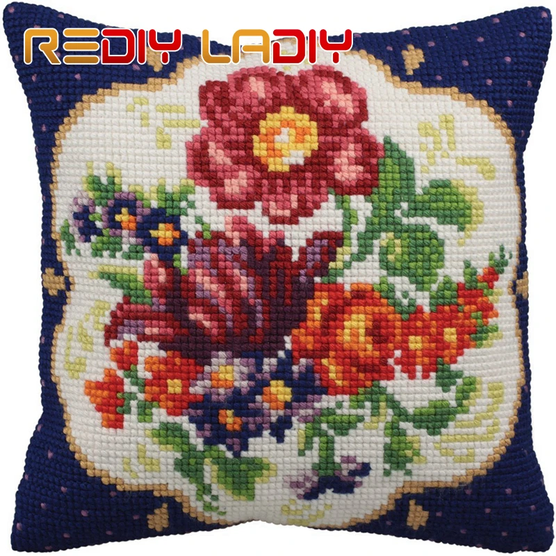 Женская пряжа для вышивки крестиком искусственная украшения дома наборы цветы