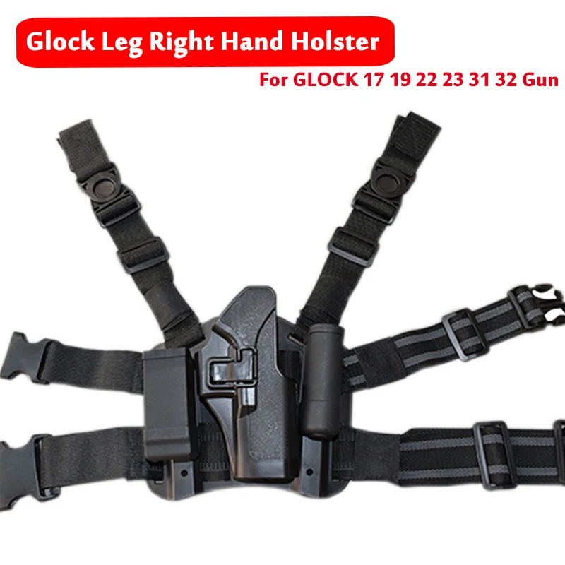 Кобура для ног Glock страйкбольный пистолет охотничий кобура для пистолета Glock серия 17 19 22 23 31 32 левая/правая рука прямая ножка Holst er