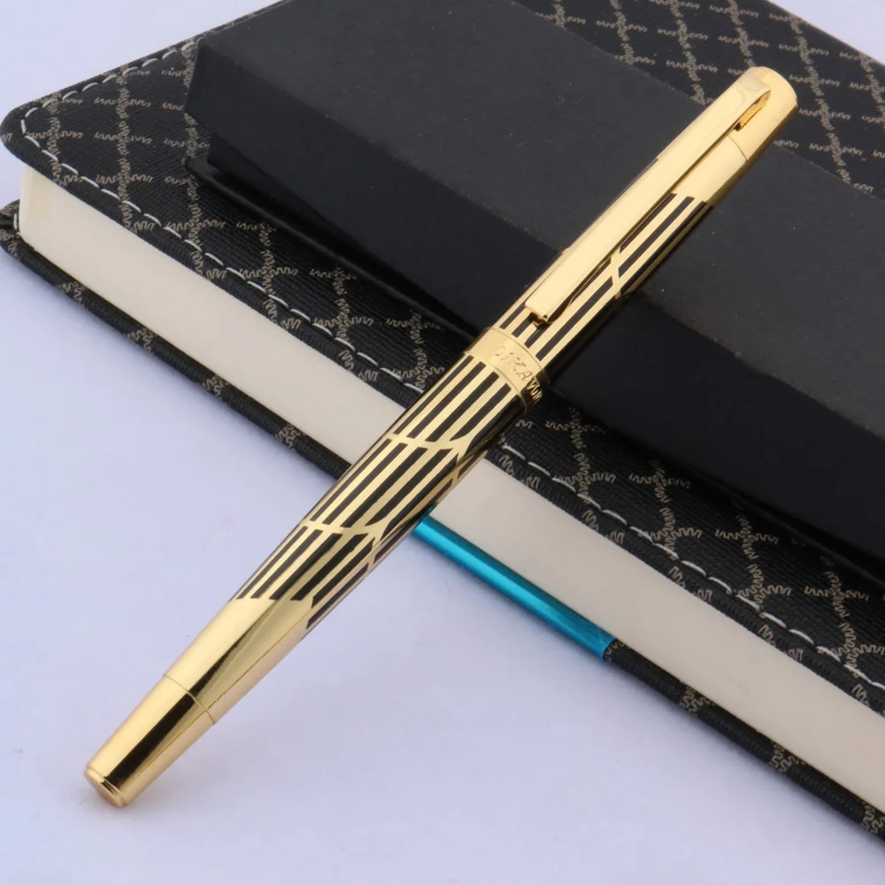 OFFICE new classical line Commerce black gift Golden Fountain Pen School Student Office Gifts Stationery | Канцтовары для офиса и