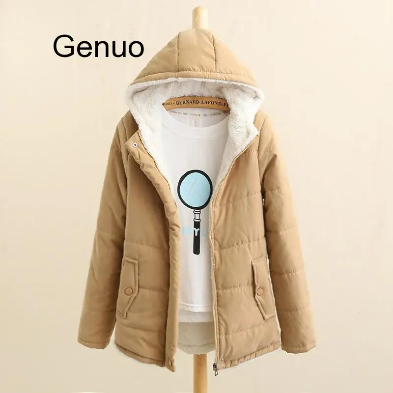Женские Зимние флисовые парки пальто новые корейские повседневные куртки