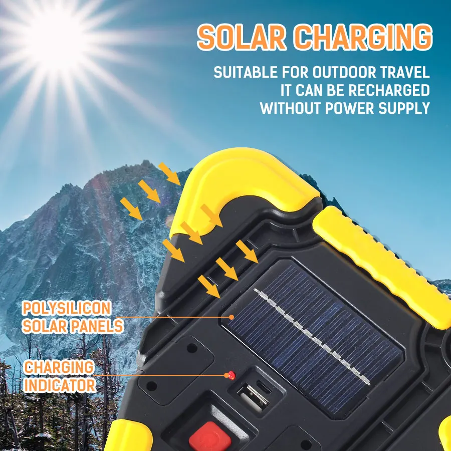 Треугольный предупредительный светофор постоянного тока 5 в 20 Вт COB Солнечный