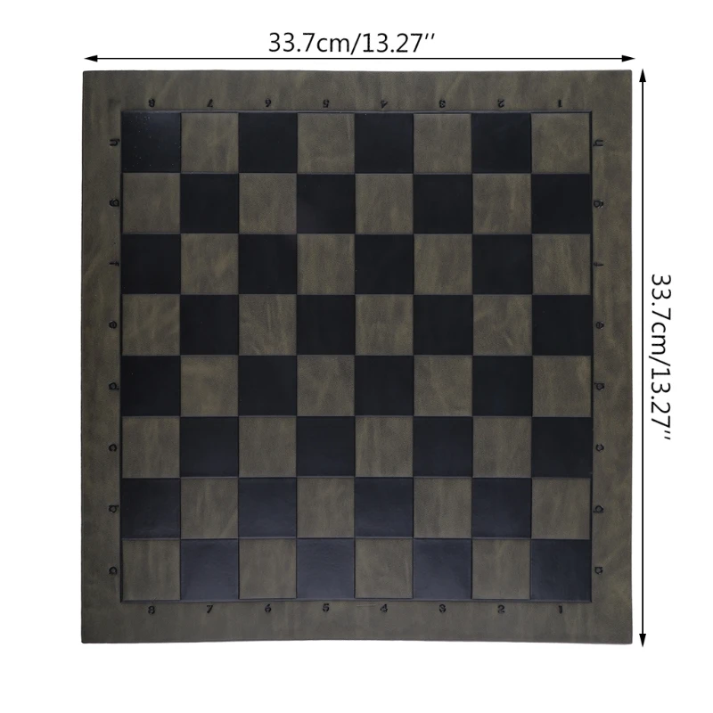 

2021 new leather chess board game mat checkers general board multifunctional board mat is convenient and quick