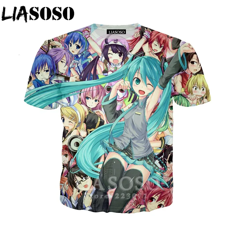 LIASOSO 3D печать аниме Kantai Коллекция футболка короткий рукав мужская сексуальная