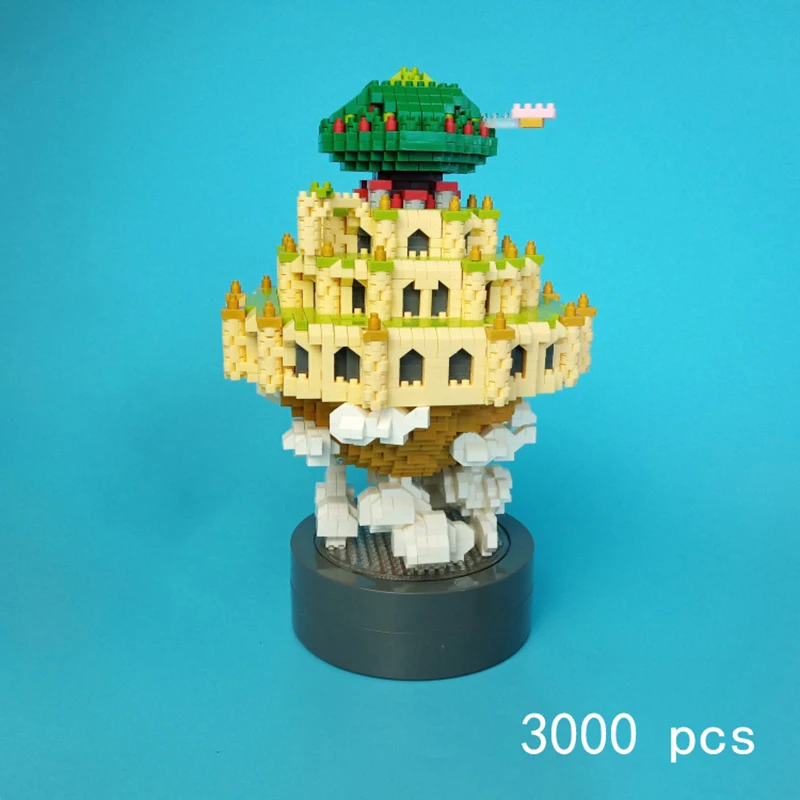 Laputa музыкальная шкатулка замок в небе Алмазные Кирпичи мини MOC строительные