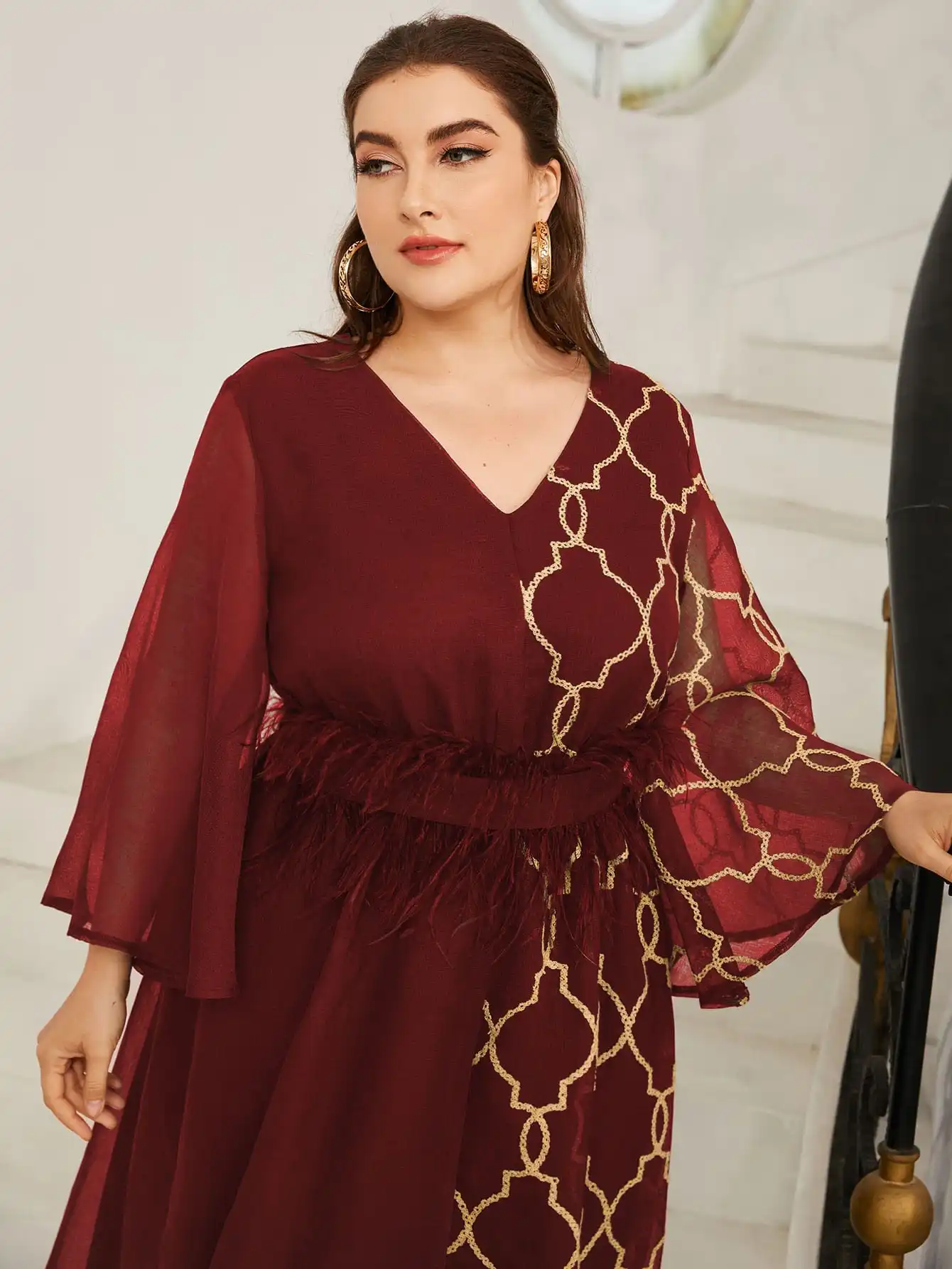 Рисунок 6 - Женское длинное платье с кружевом TOLEEN