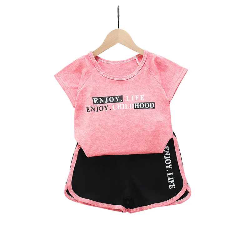 Kids Sports Running Set Children Sport Suit Jogging Shirt Shorts Underwear Sportswear Gym Tracksuit Summer Baby Girl Boy Clothes | Детская