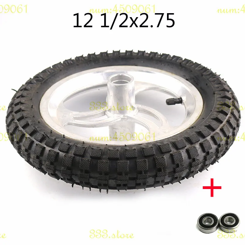 Передние и задние колеса 12 1/2x2 75 шины в сборе 1/2X2.75 для бритвы Dirt Rocket MX350 MX400 мини