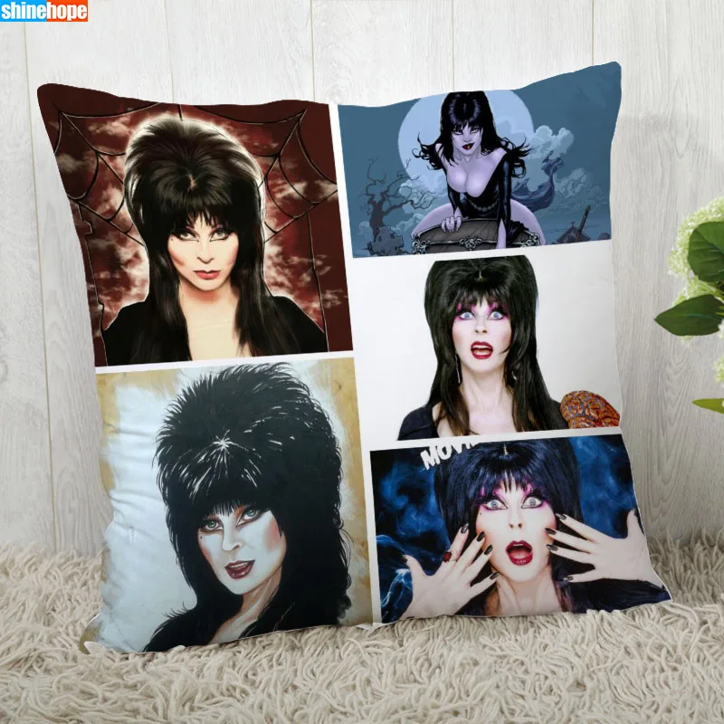 Индивидуальные наволочки Elvira квадратная Наволочка на Хэллоуин молнии 40x40 см 45x45
