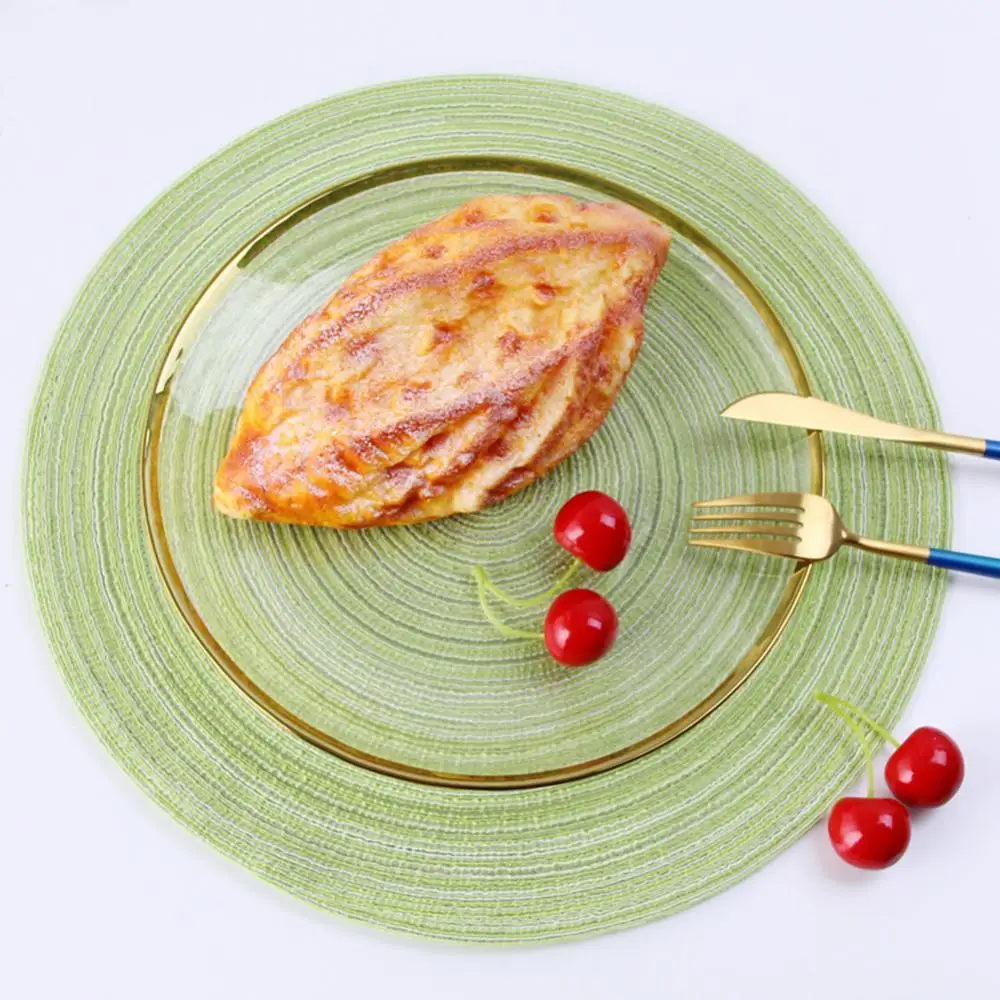 

Round Heat Insulation Table Mug Mat Pad Placemat Non-slip Coasters Home Decor