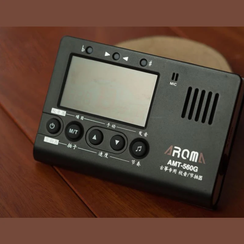 Электротюнер для гитары Aroma встроенный микрофон с функцией захвата
