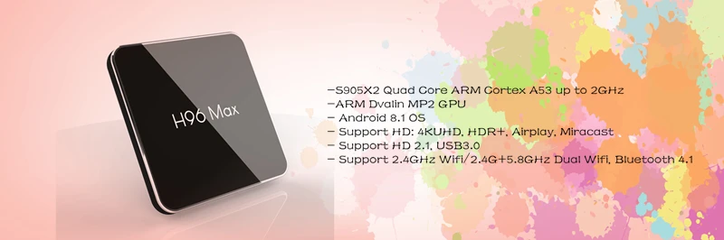 HAAYOT Android 9,0 Smart tv BOX 4K RK3318 четырехъядерный 2G Ram 16G телеприставка двойной Wifi медиаплеер приемник H96 Max IPTV коробки