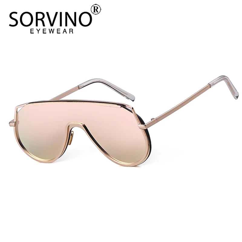 Мужские и женские дизайнерские очки авиаторы SORVINO большие футуристические