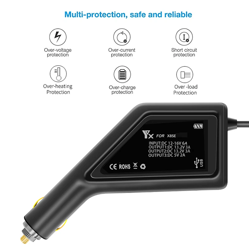 Зарядное устройство для автомобиля FIMI X8SE 2020 Lipo аксессуары радиоуправляемых