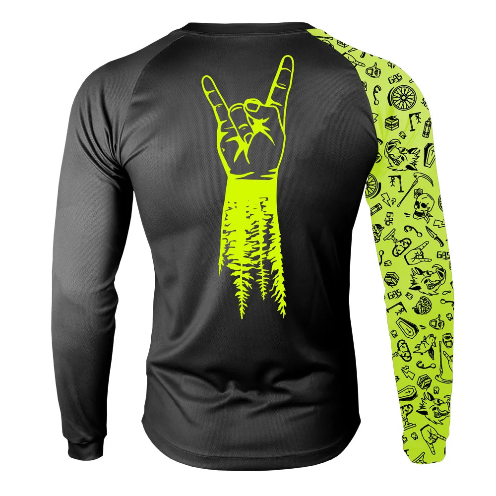 

Racing Mtb Motorcycle Mountain Team Downhill Jersey Offroad Dh Bmx Bicycle Locomotive Shirt Cross Country Mountain MX T-Shirt
