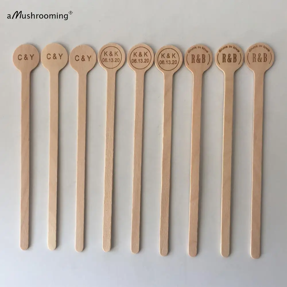 Персонализированные Stir Sticks палочка для помешивания коктейля Напиток мешалки