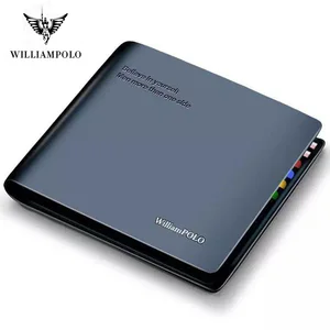 Брендовые роскошные кожаные кошельки для взрослых мужчин, двойной кошелек, маленький кошелек pl171321 -2