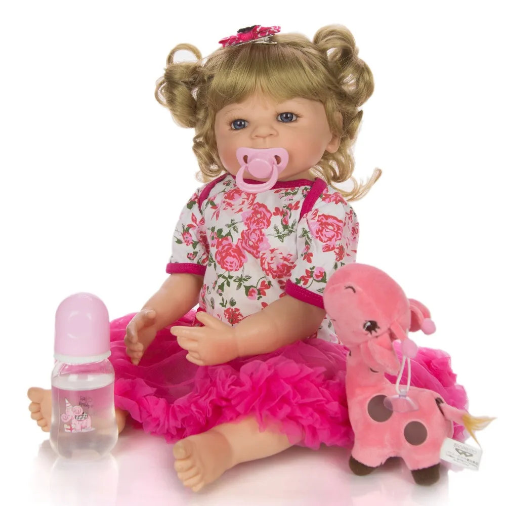 Кукла reborn menina игрушка силикон винил тело Bebe Reborn детские куклы 55 см реалистичные