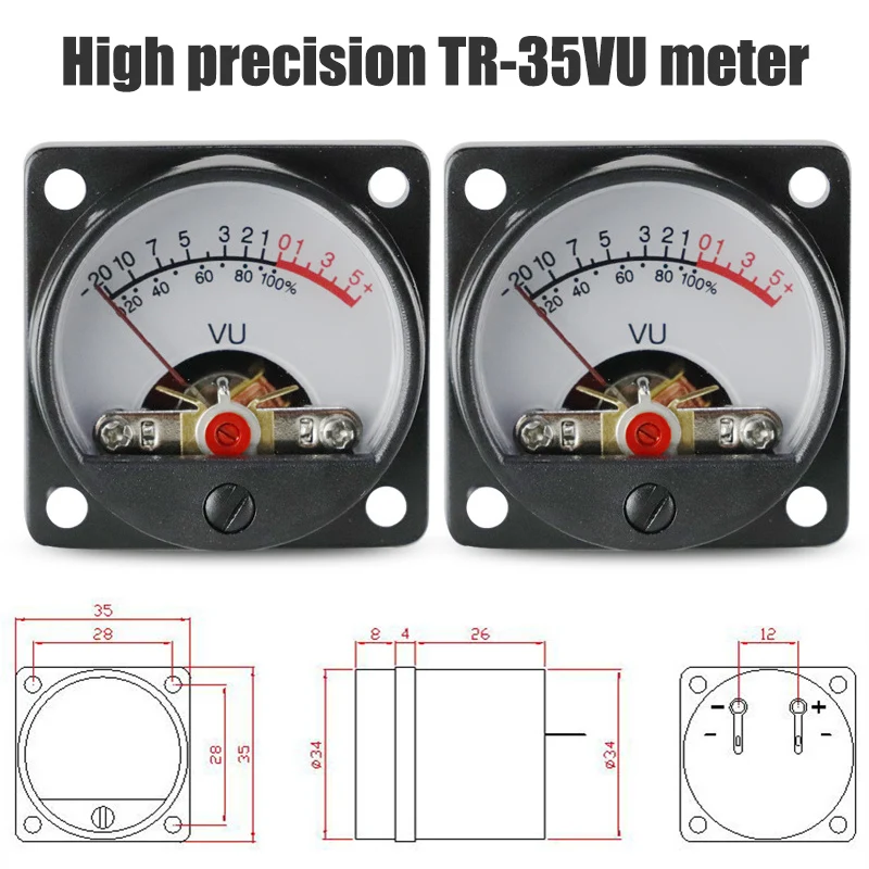 TR-35 VU Meter Head усилитель мощности дБ метр звукового давления измеритель уровня